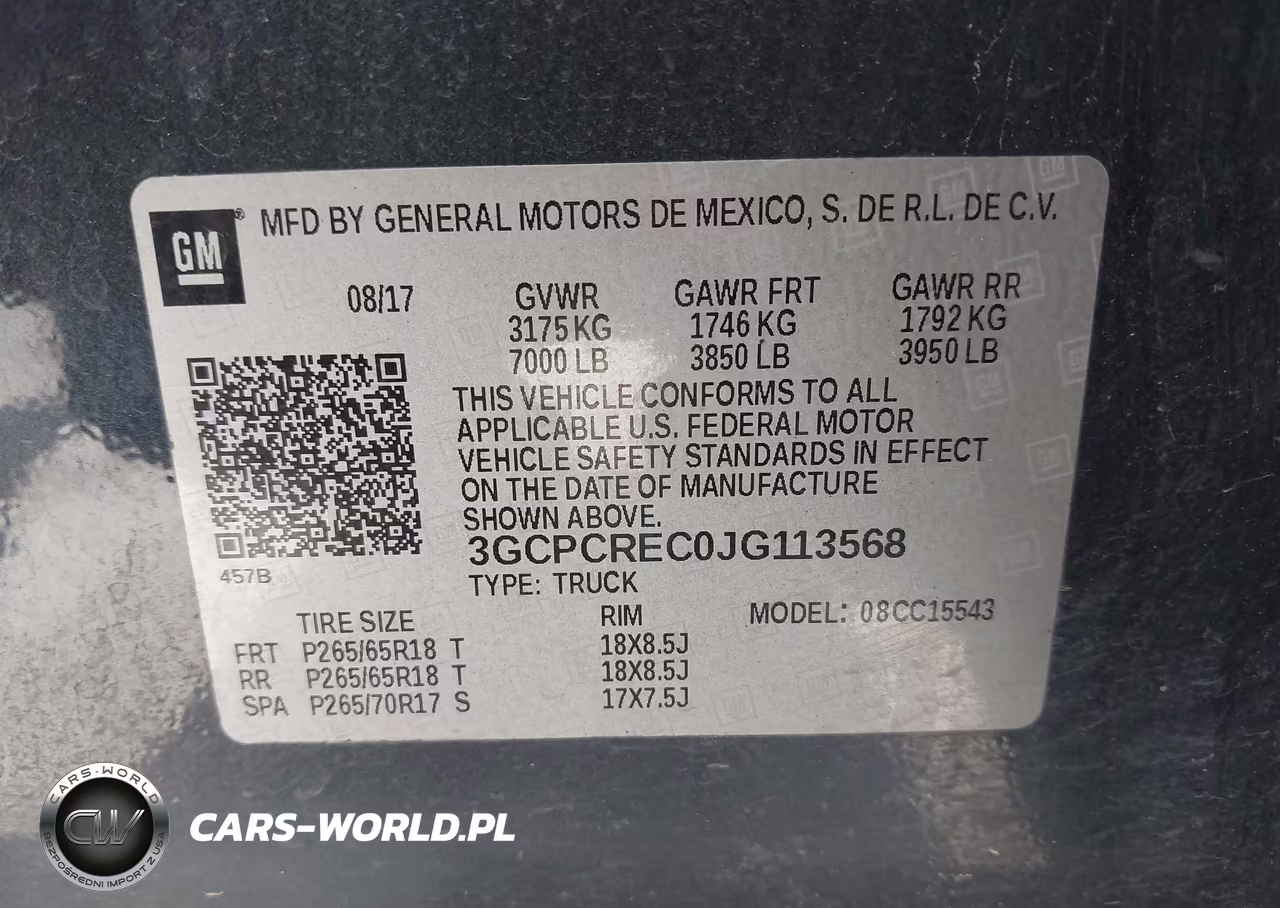 2018 Chevrolet Silverado 1500 1Lt VIN:3GCPCREC0JG113568 - 9