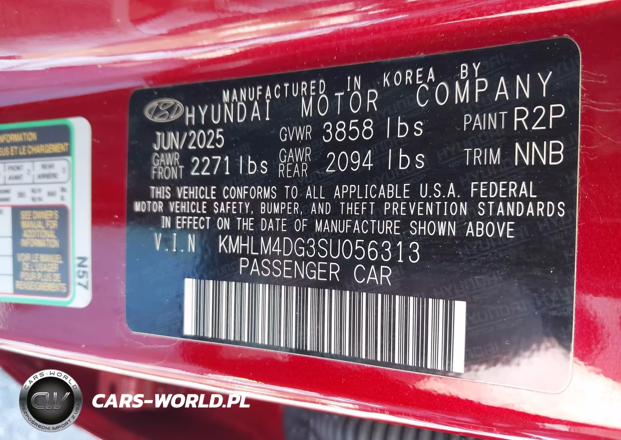 2025 Hyundai Elantra Sel Sport VIN:KMHLM4DG3SU056313 - 9
