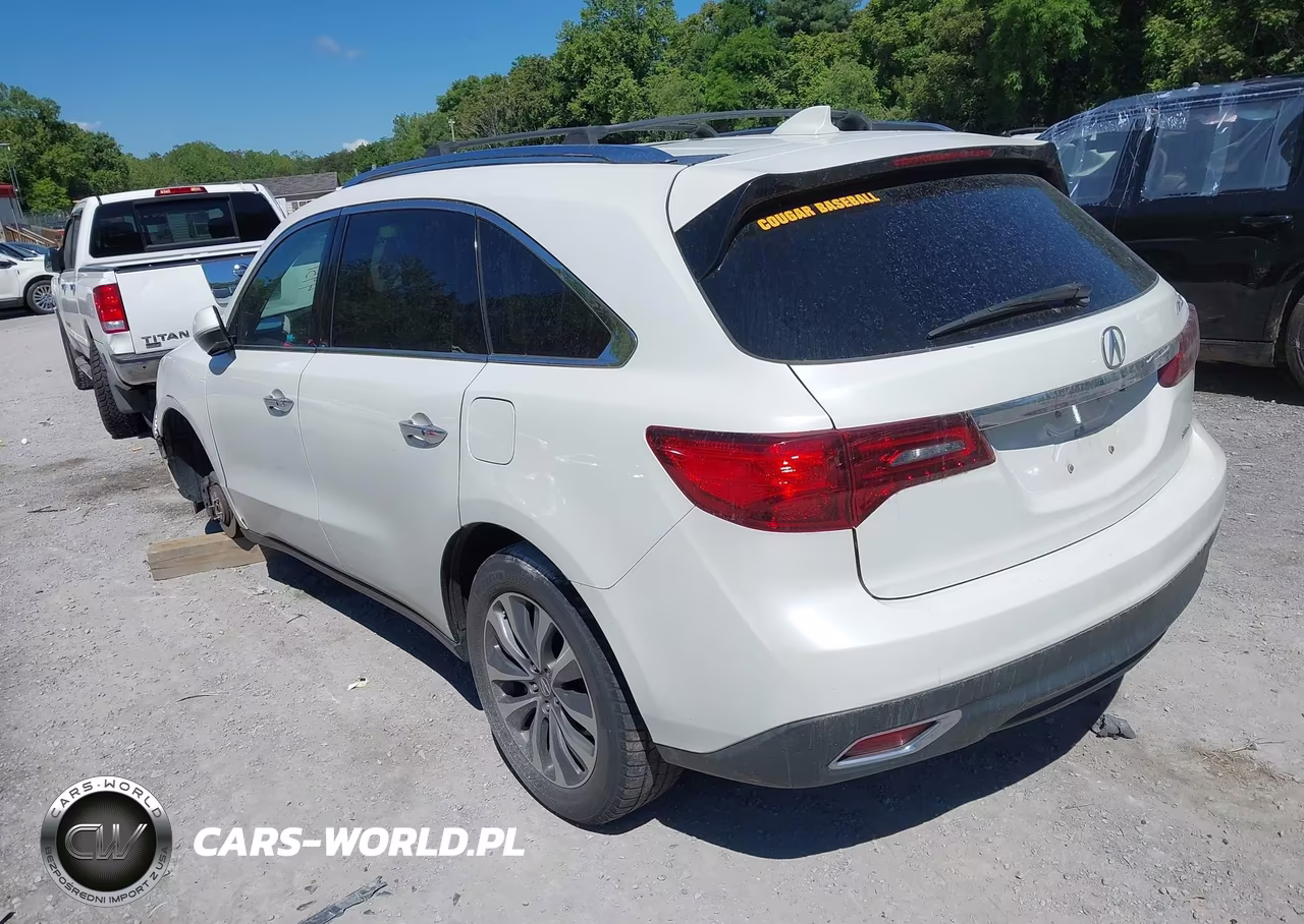 2016 Acura Mdx Technology Entertainment Packages-Technology, Entertainment Acurawatch Plus Packages VIN:5FRYD4H62GB010224 - 3