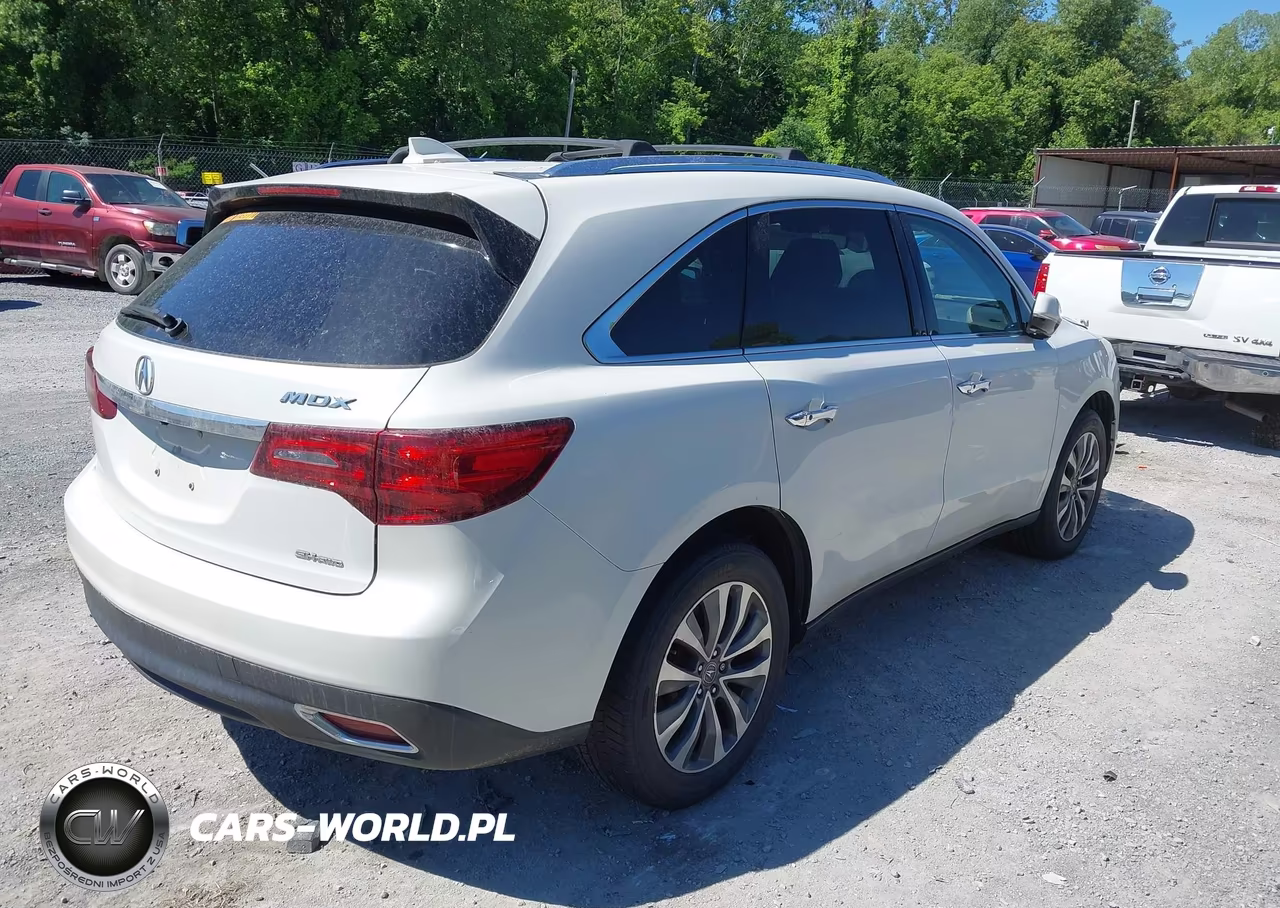 2016 Acura Mdx Technology Entertainment Packages-Technology, Entertainment Acurawatch Plus Packages VIN:5FRYD4H62GB010224 - 4