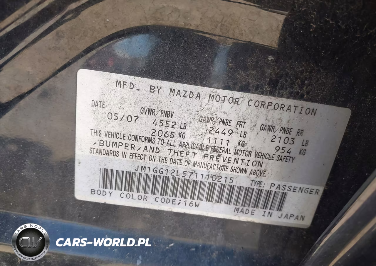 2007 Mazda Mazdaspeed6 Sport VIN:JM1GG12L571110215 - 9