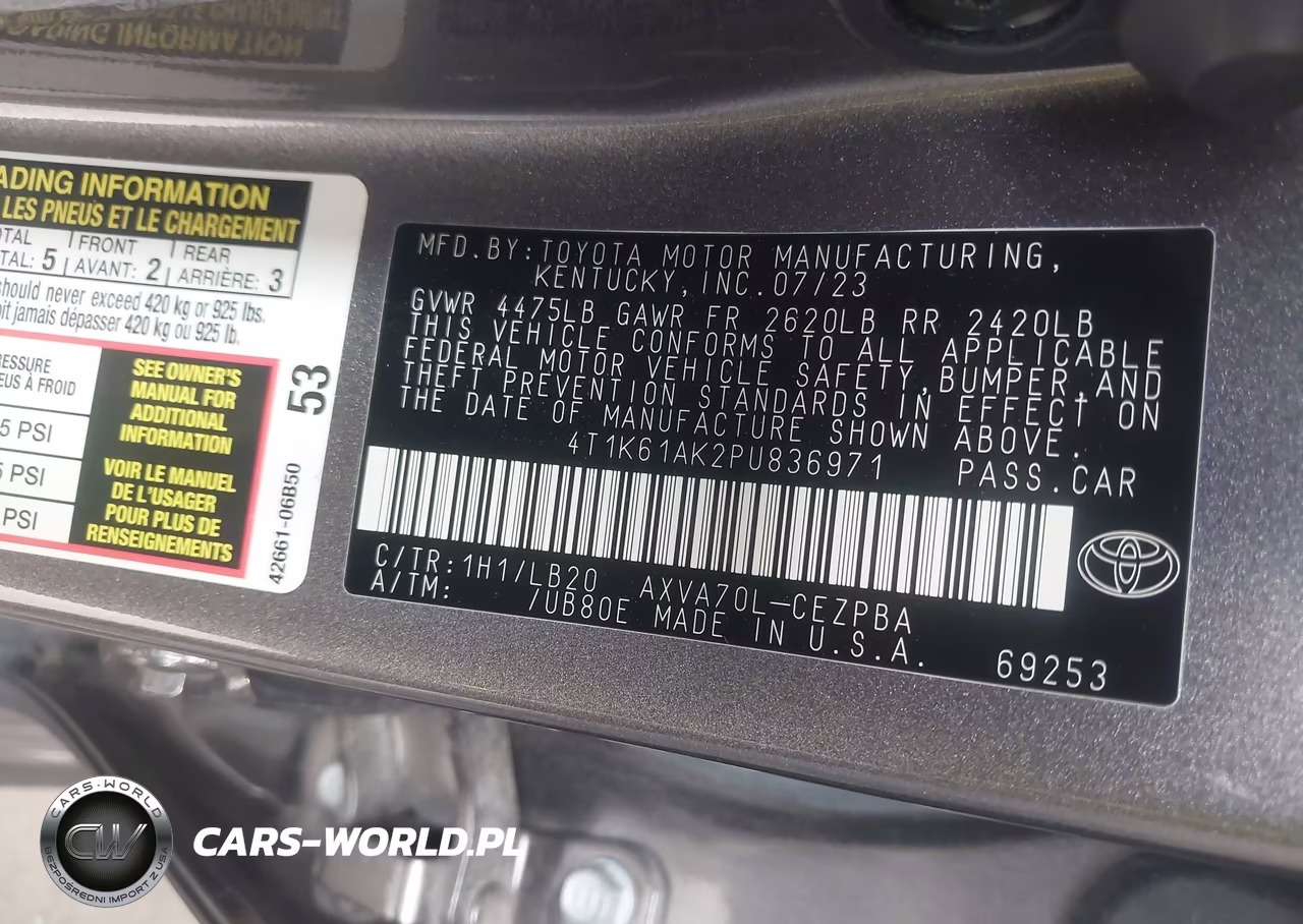 2023 Toyota Camry Xse VIN:4T1K61AK2PU836971 - 9