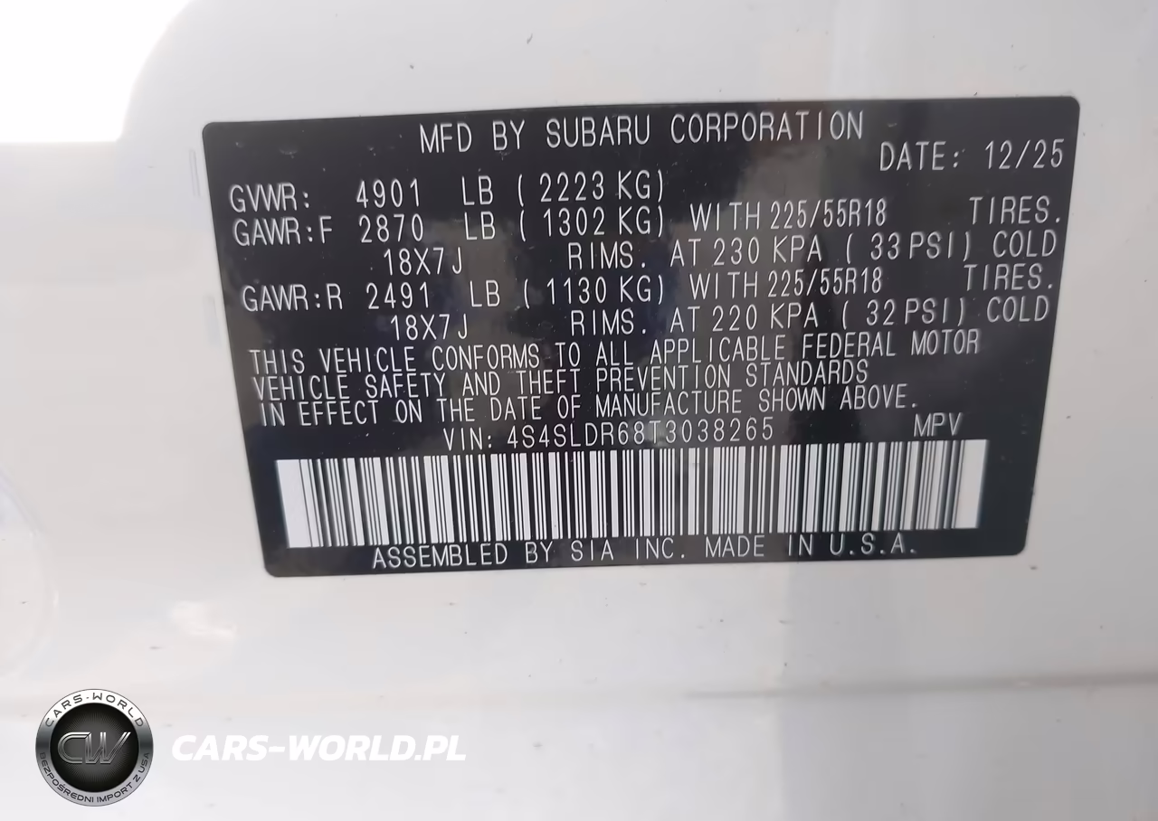2026 Subaru Forester Limited VIN:4S4SLDR68T3038265 - 9