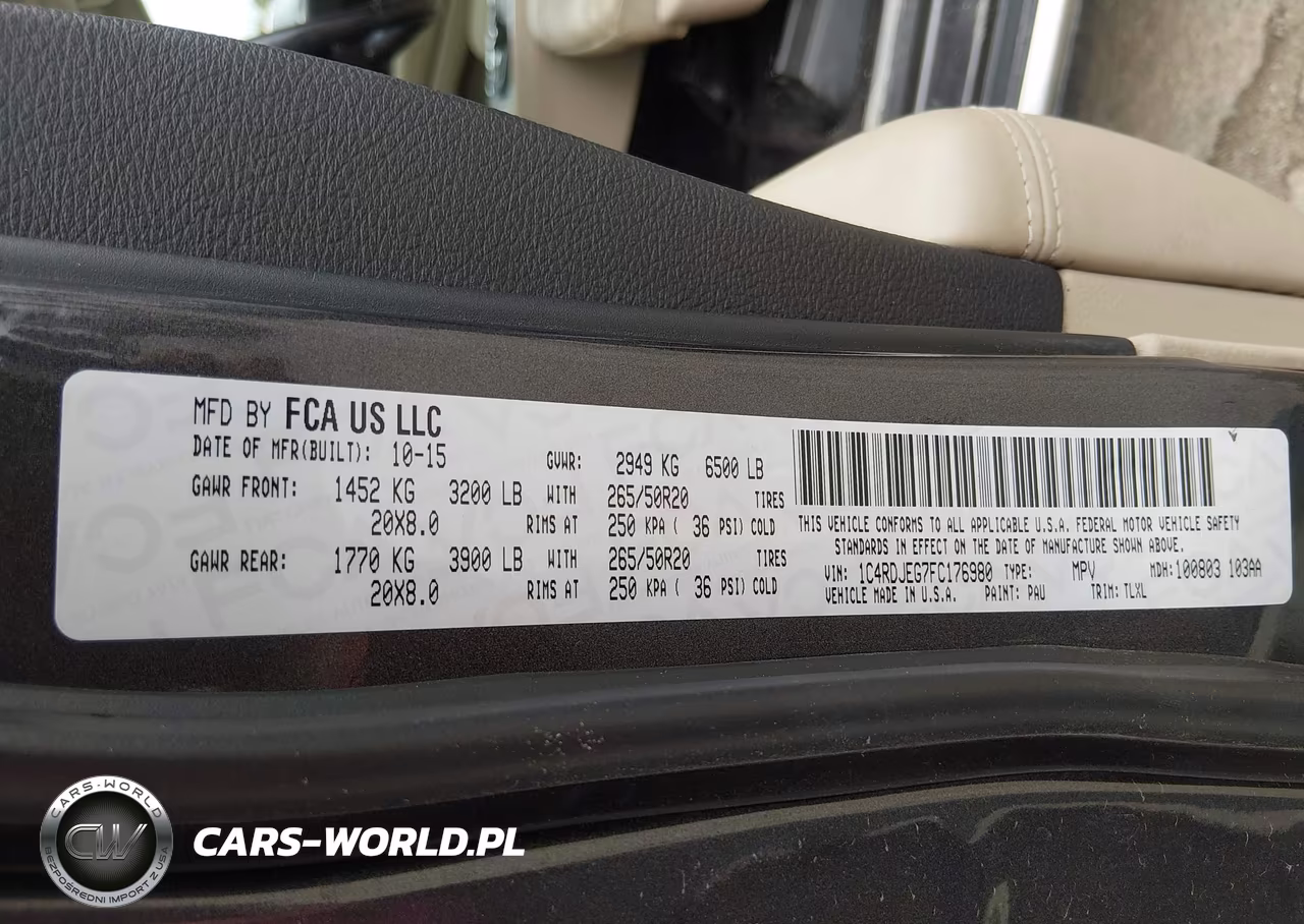 2015 Dodge Durango Citadel VIN:1C4RDJEG7FC176980 - 9