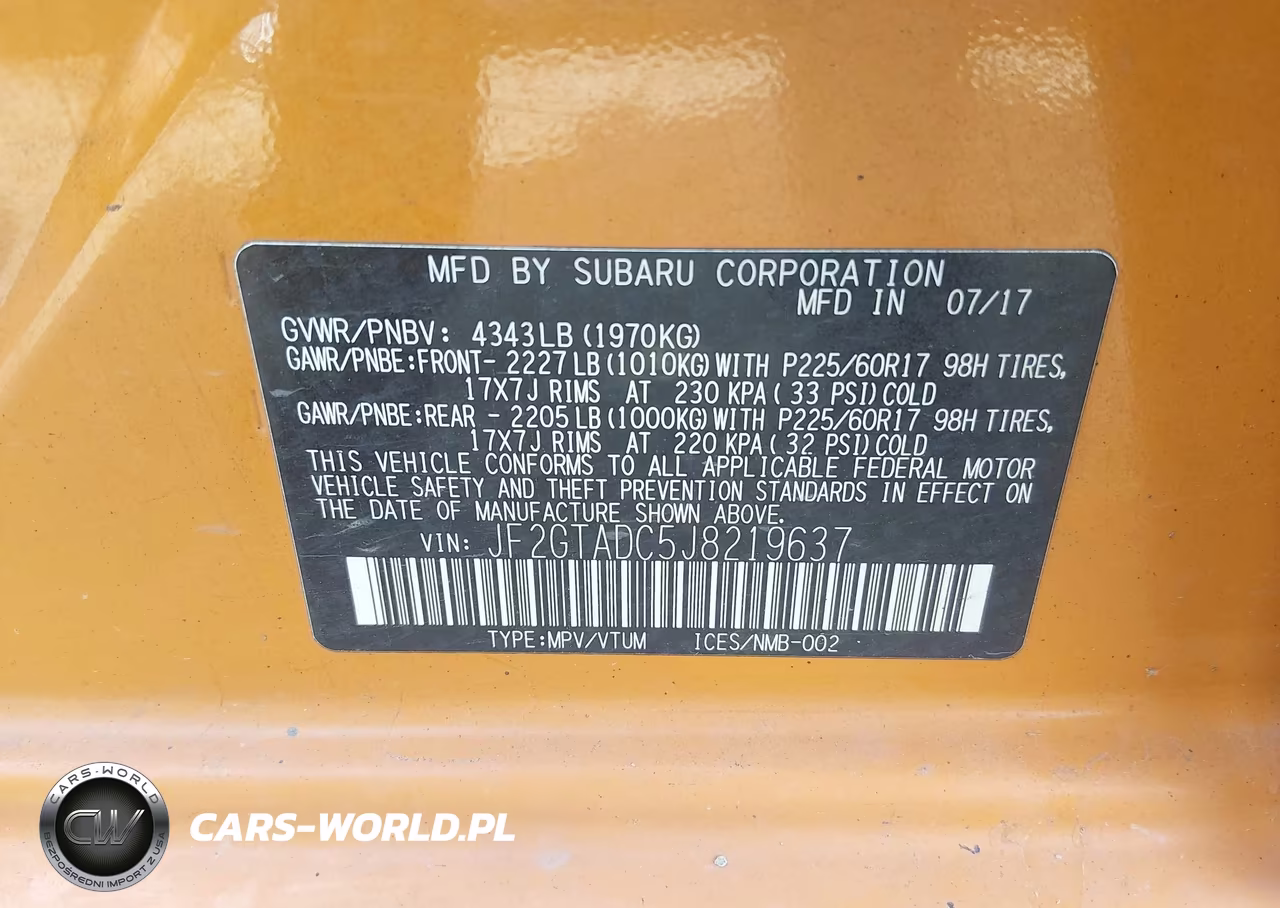 2018 Subaru Crosstrek 2.0I Premium VIN:JF2GTADC5J8219637 - 9