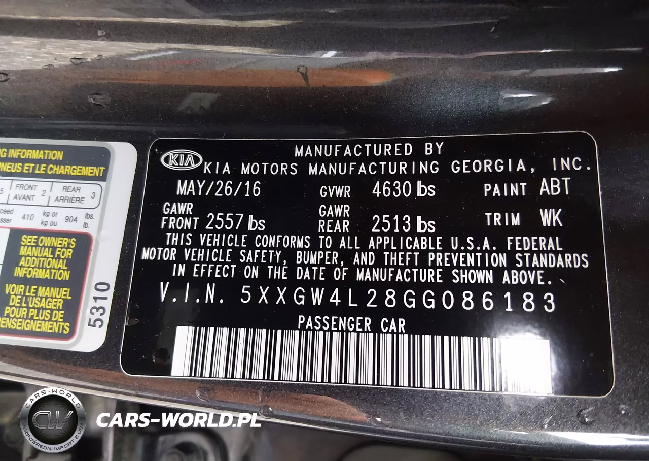 2016 Kia Optima Sx Turbo VIN:5XXGW4L28GG086183 - 9