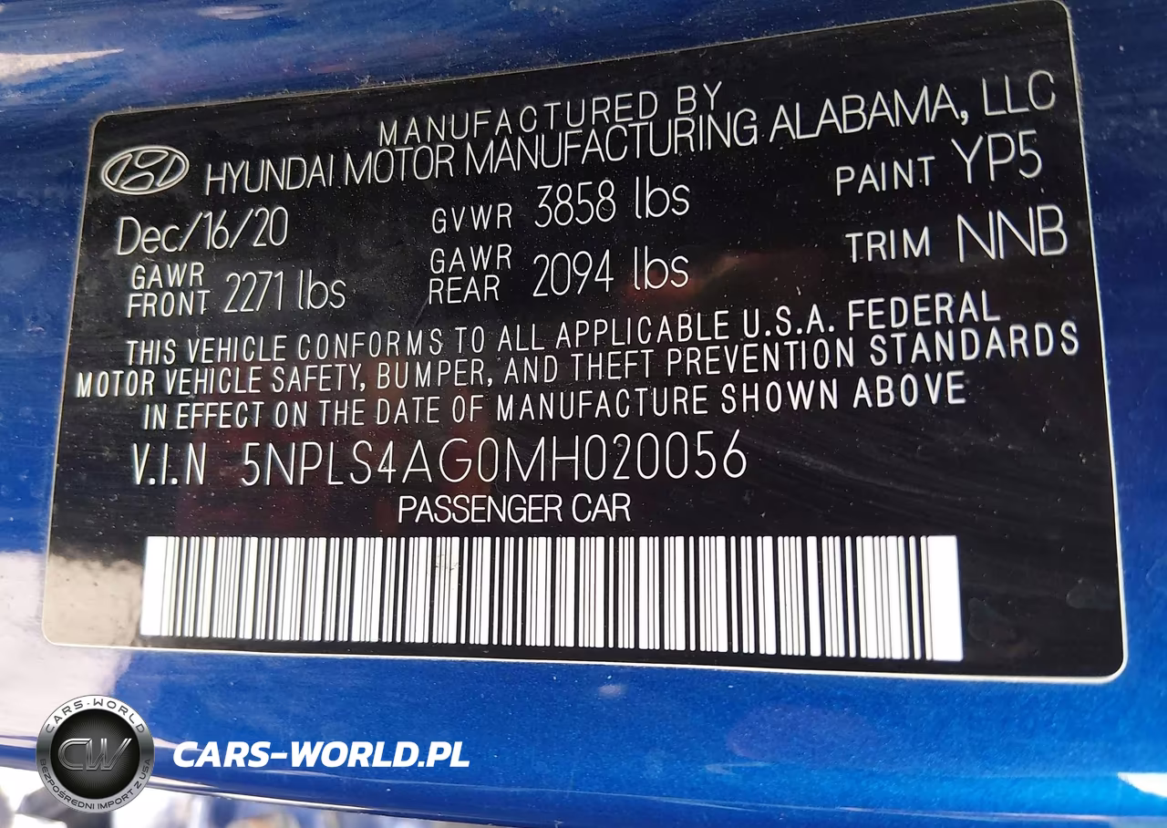 2021 Hyundai Elantra Sel VIN:5NPLS4AG0MH020056 - 9