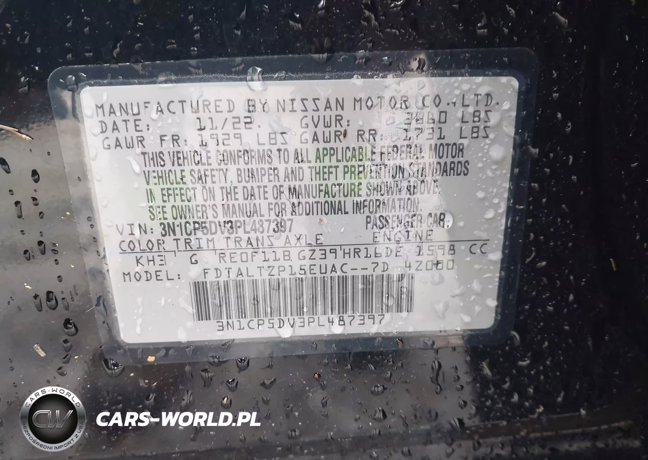 2023 Nissan Kicks Sr Xtronic Cvt VIN:3N1CP5DV3PL487397 - 9