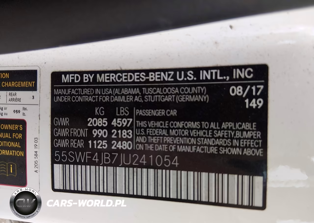 2018 Mercedes-Benz C 300 VIN:55SWF4JB7JU241054 - 9