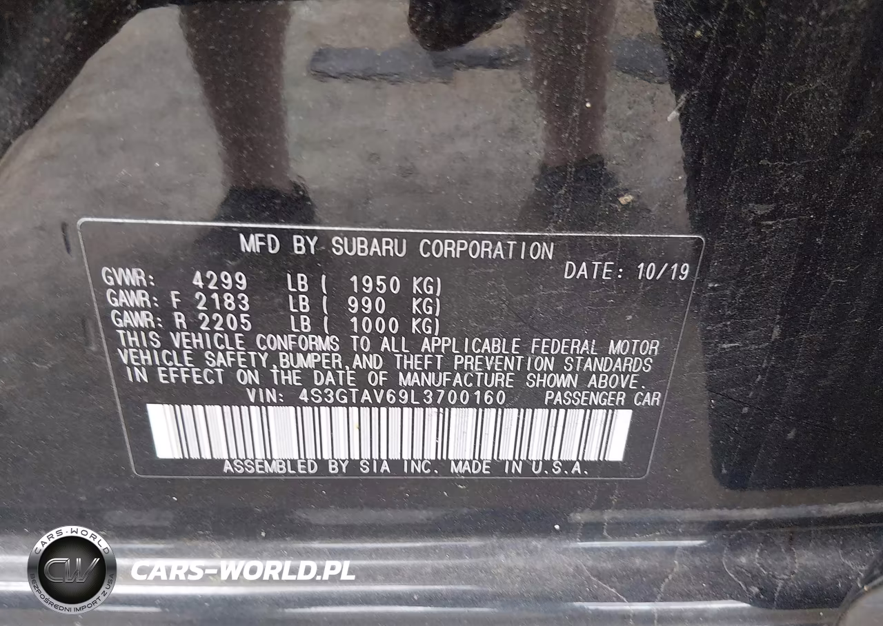 2020 Subaru Impreza Premium 5-Door VIN:4S3GTAV69L3700160 - 9