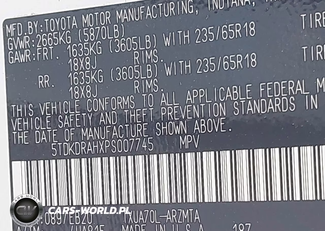 2023 Toyota Highlander Xle VIN:5TDKDRAHXPS007745 - 9