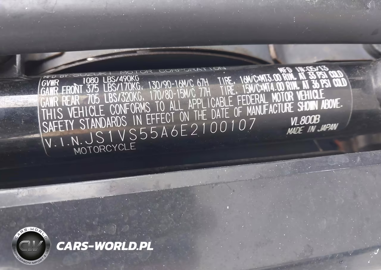2014 Suzuki Vl800 T VIN:JS1VS55A6E2100107 - 10
