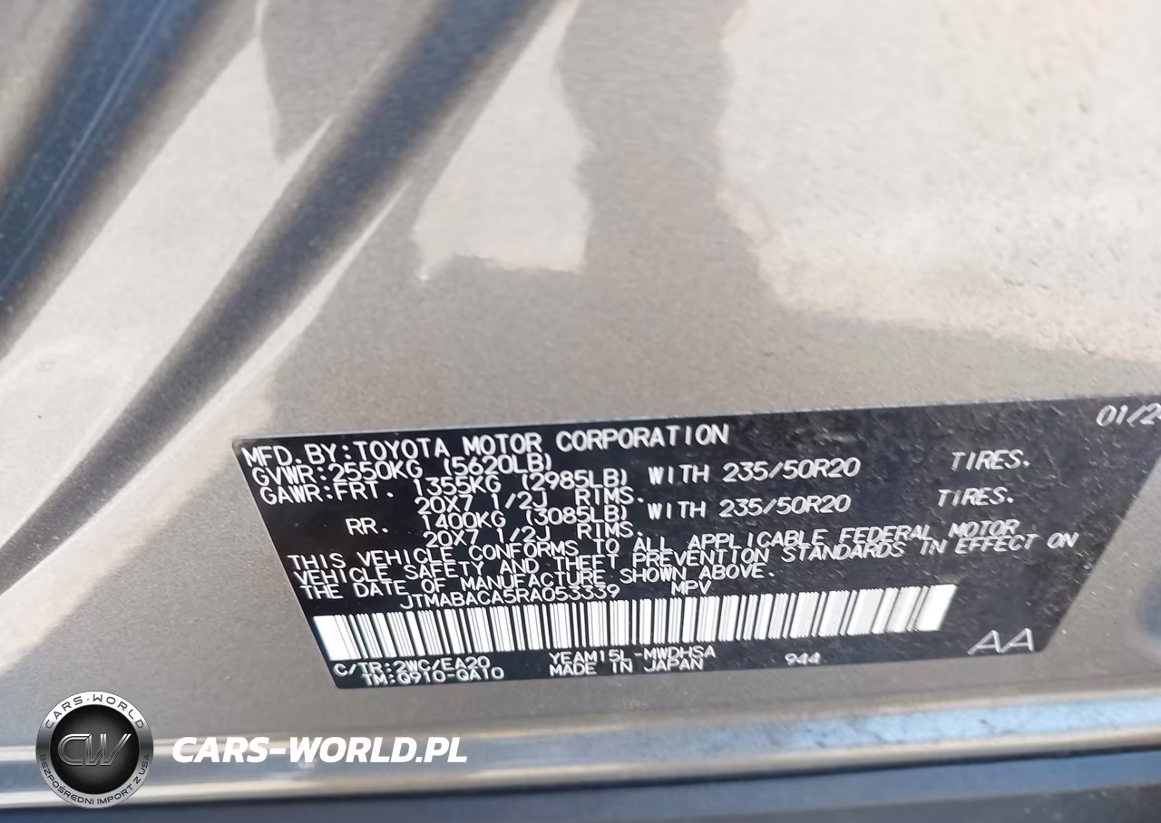 2024 Toyota Bz4X Limited VIN:JTMABACA5RA053339 - 9