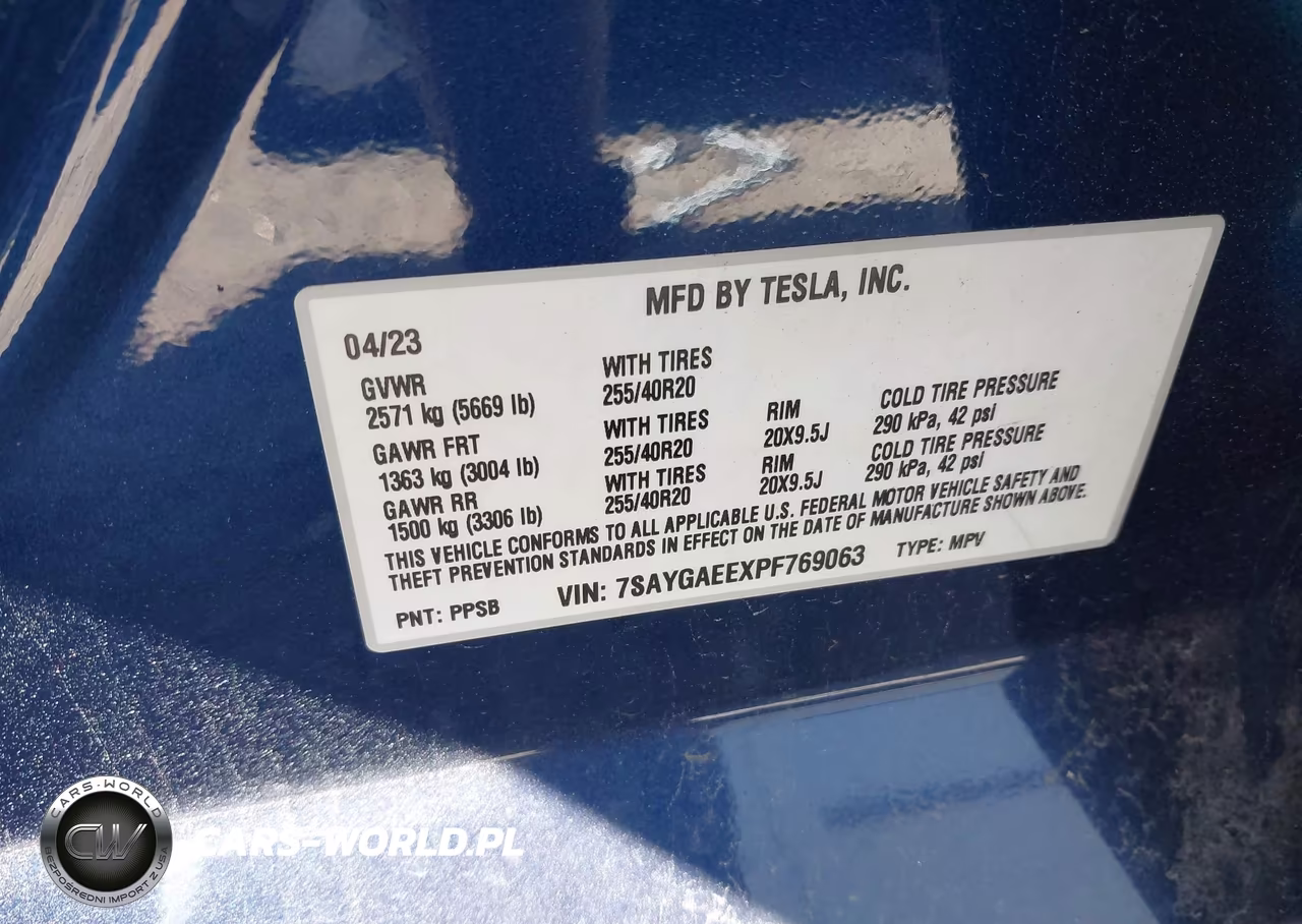 2023 Tesla Model Y Awd-Long Range Dual Motor All-Wheel Drive VIN:7SAYGAEEXPF769063 - 9