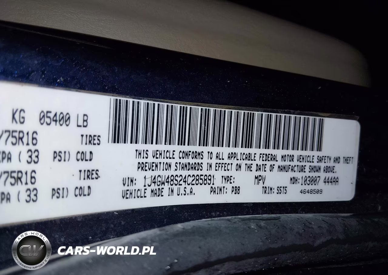 2004 Jeep Grand Cherokee Laredo VIN:1J4GW48S24C285891 - 9