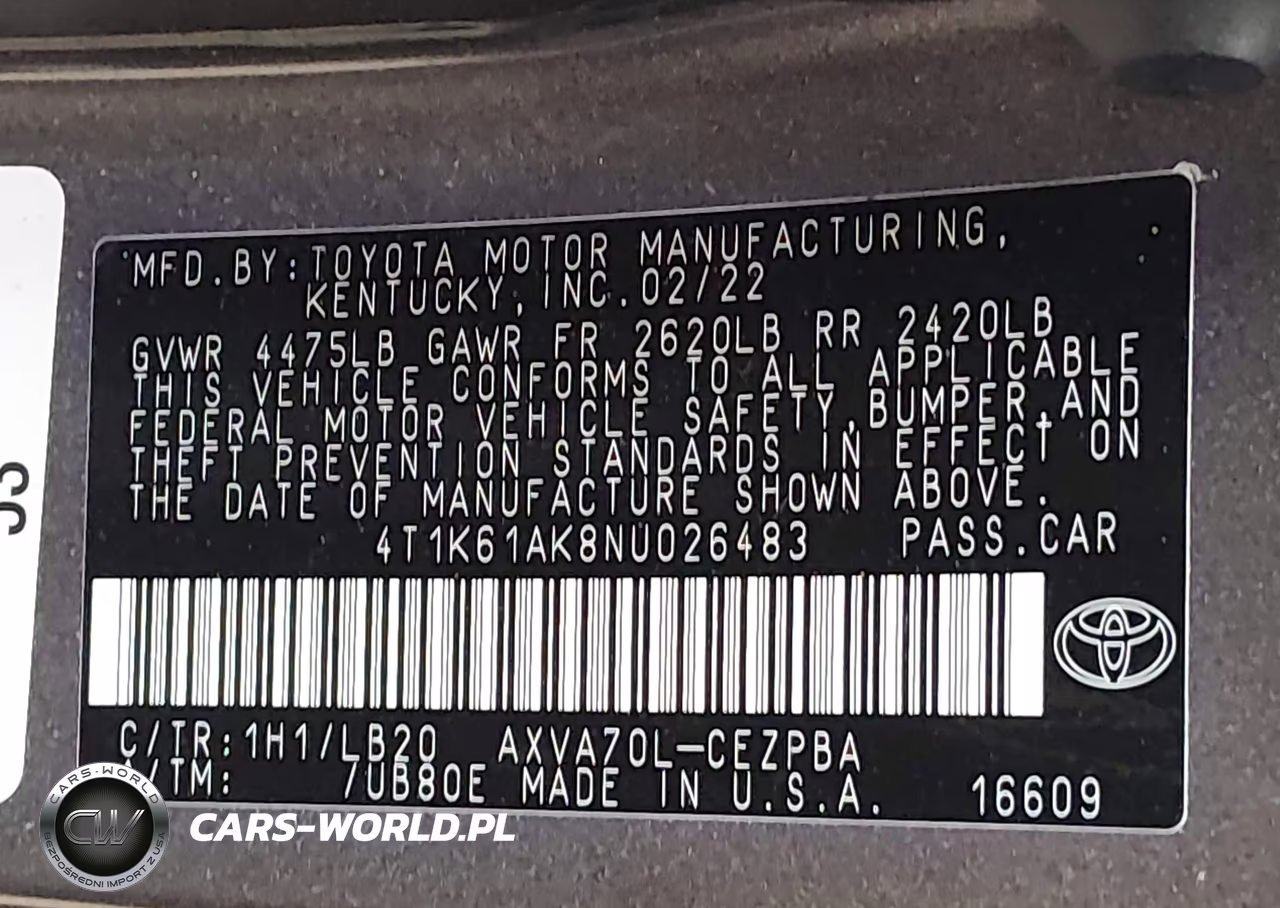 2022 Toyota Camry Xse VIN:4T1K61AK8NU026483 - 9