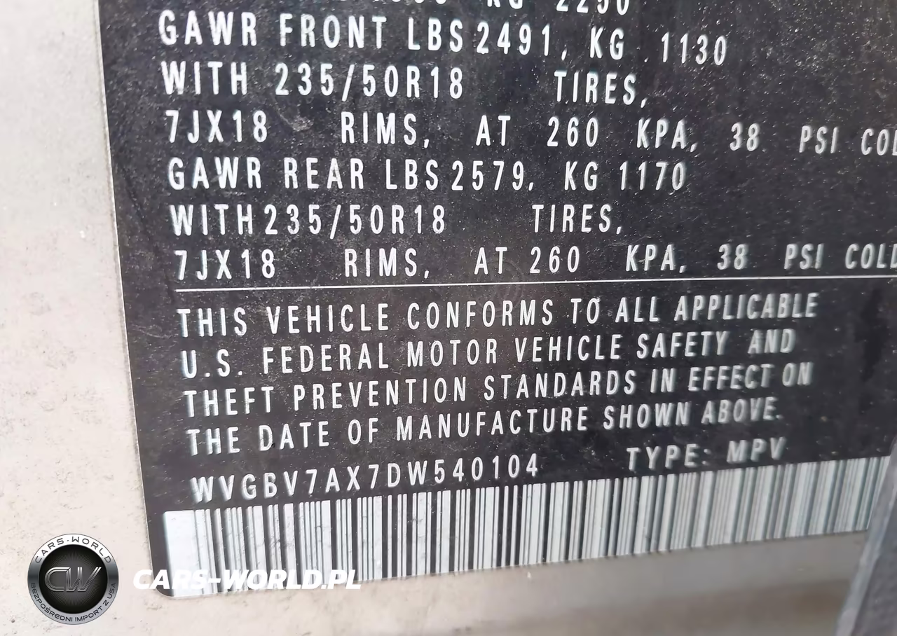 2013 Volkswagen Tiguan Se VIN:WVGBV7AX7DW540104 - 9