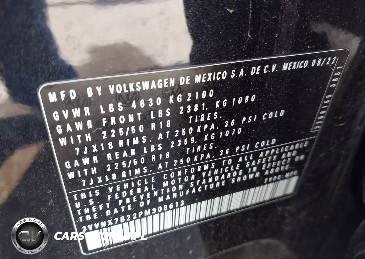 2023 Volkswagen Taos 1.5T Se VIN:3VVNX7B22PM308613 - 9