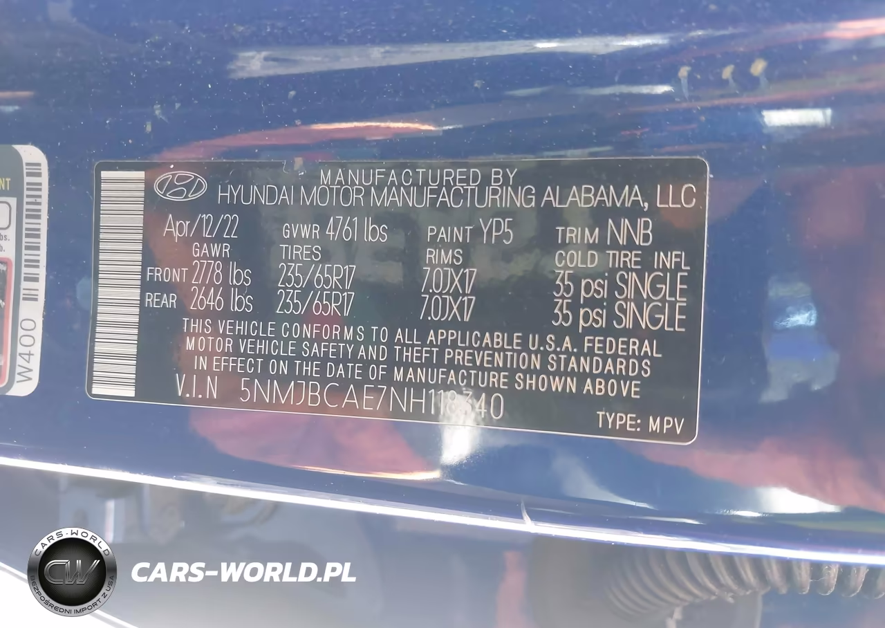 2022 Hyundai Tucson Sel VIN:5NMJBCAE7NH118340 - 9