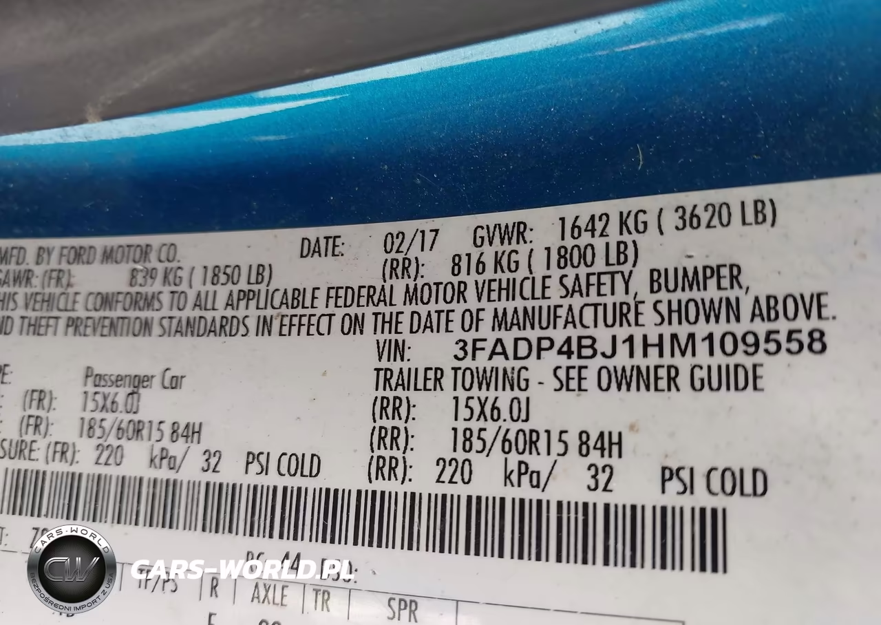 2017 Ford Fiesta Se VIN:3FADP4BJ1HM109558 - 9