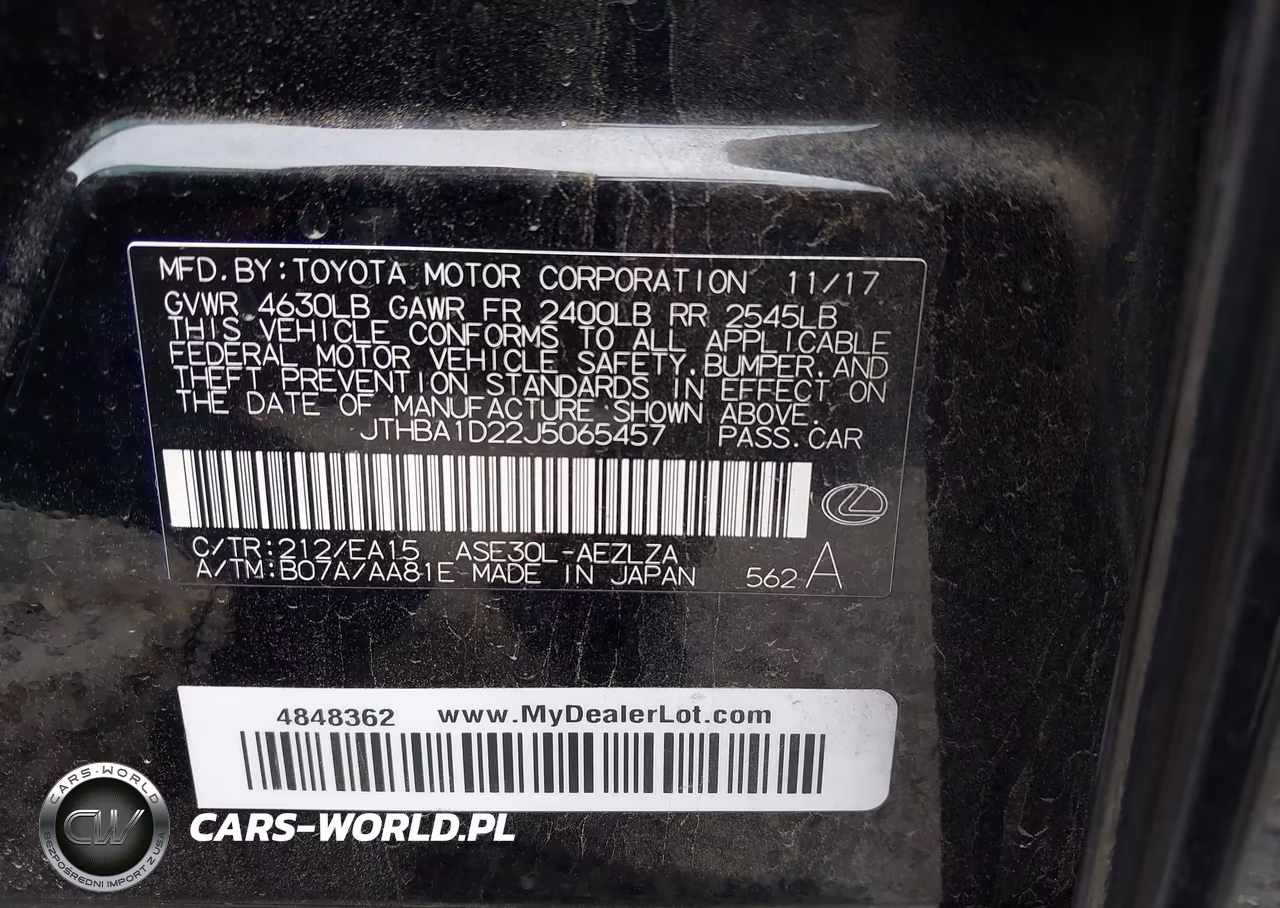 2018 Lexus Is 300 VIN:JTHBA1D22J5065457 - 9