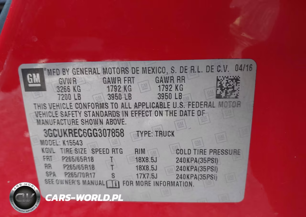 2016 Chevrolet Silverado 1500 1Lt VIN:3GCUKREC6GG307858 - 9