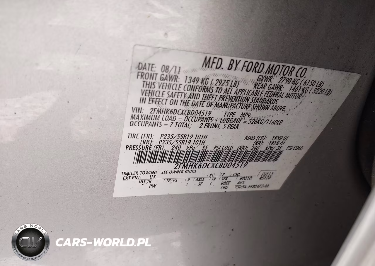 2012 Ford Flex Limited VIN:2FMHK6DCXCBD04519 - 9