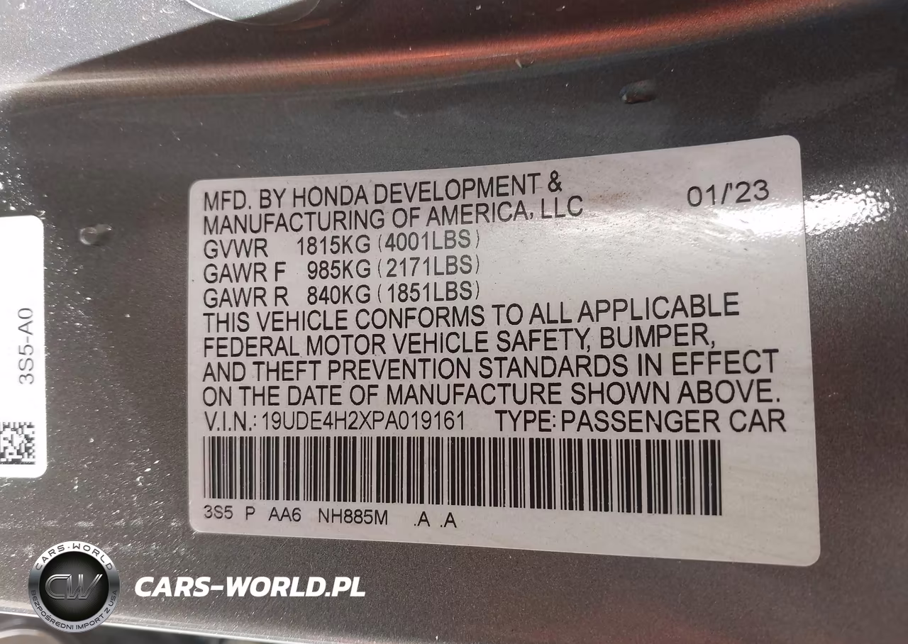 2023 Acura Integra VIN:19UDE4H2XPA019161 - 9