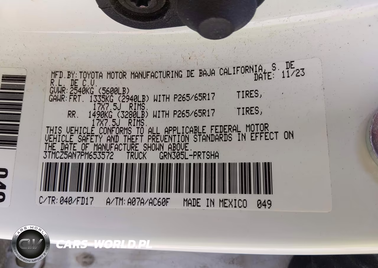 2023 Toyota Tacoma Trd Sport VIN:3TMCZ5AN7PM653572 - 9