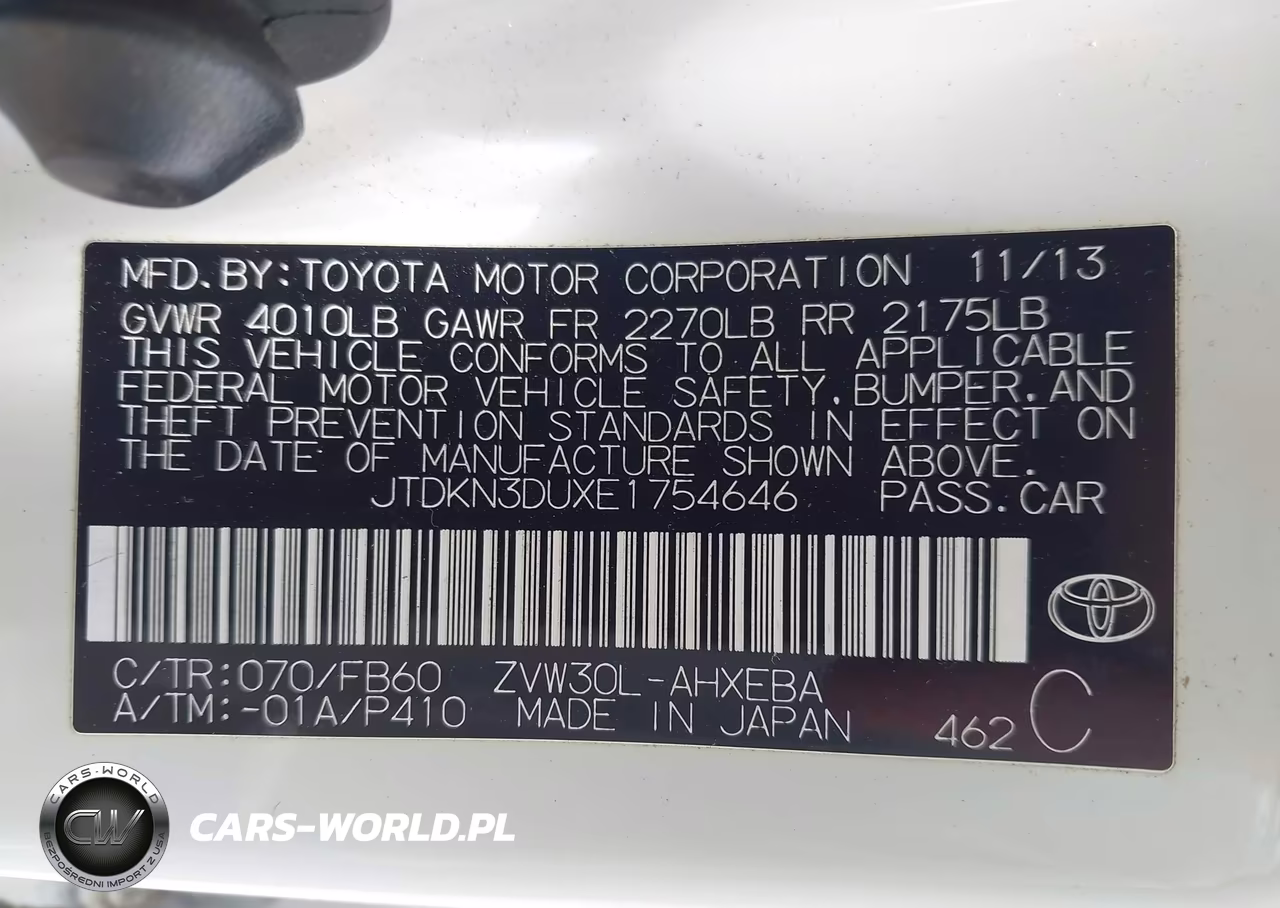 2014 Toyota Prius Three VIN:JTDKN3DUXE1754646 - 9
