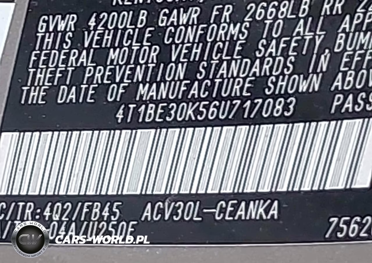 2006 Toyota Camry Le VIN:4T1BE30K56U717083 - 9
