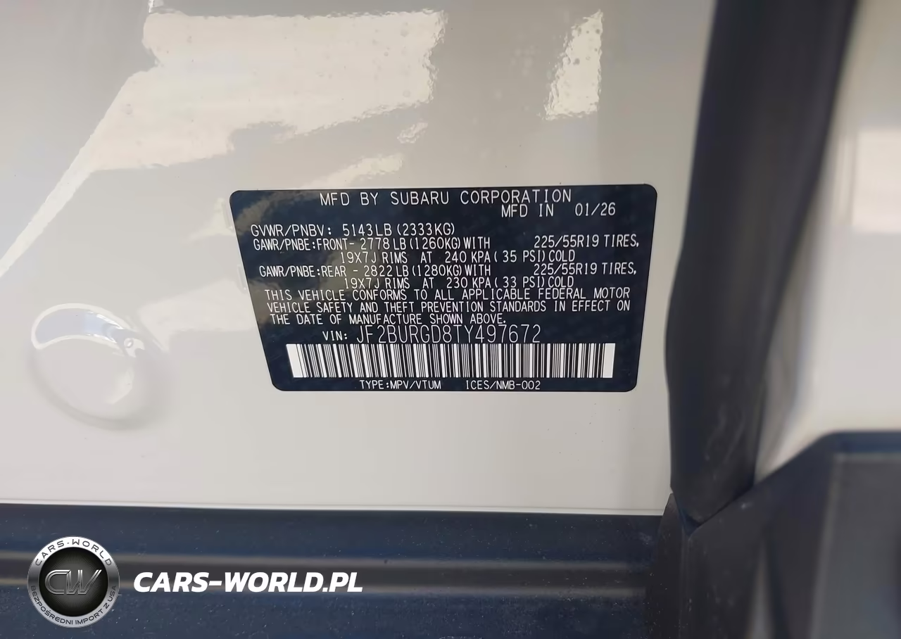 2026 Subaru Outback Limited Xt VIN:JF2BURGD8TY497672 - 9