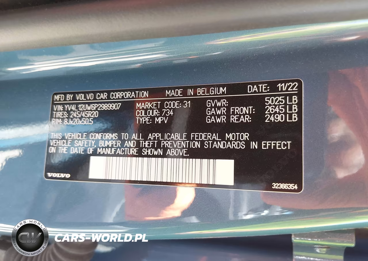 2023 Volvo Xc40 B5 Plus Dark Theme VIN:YV4L12UW6P2989907 - 9
