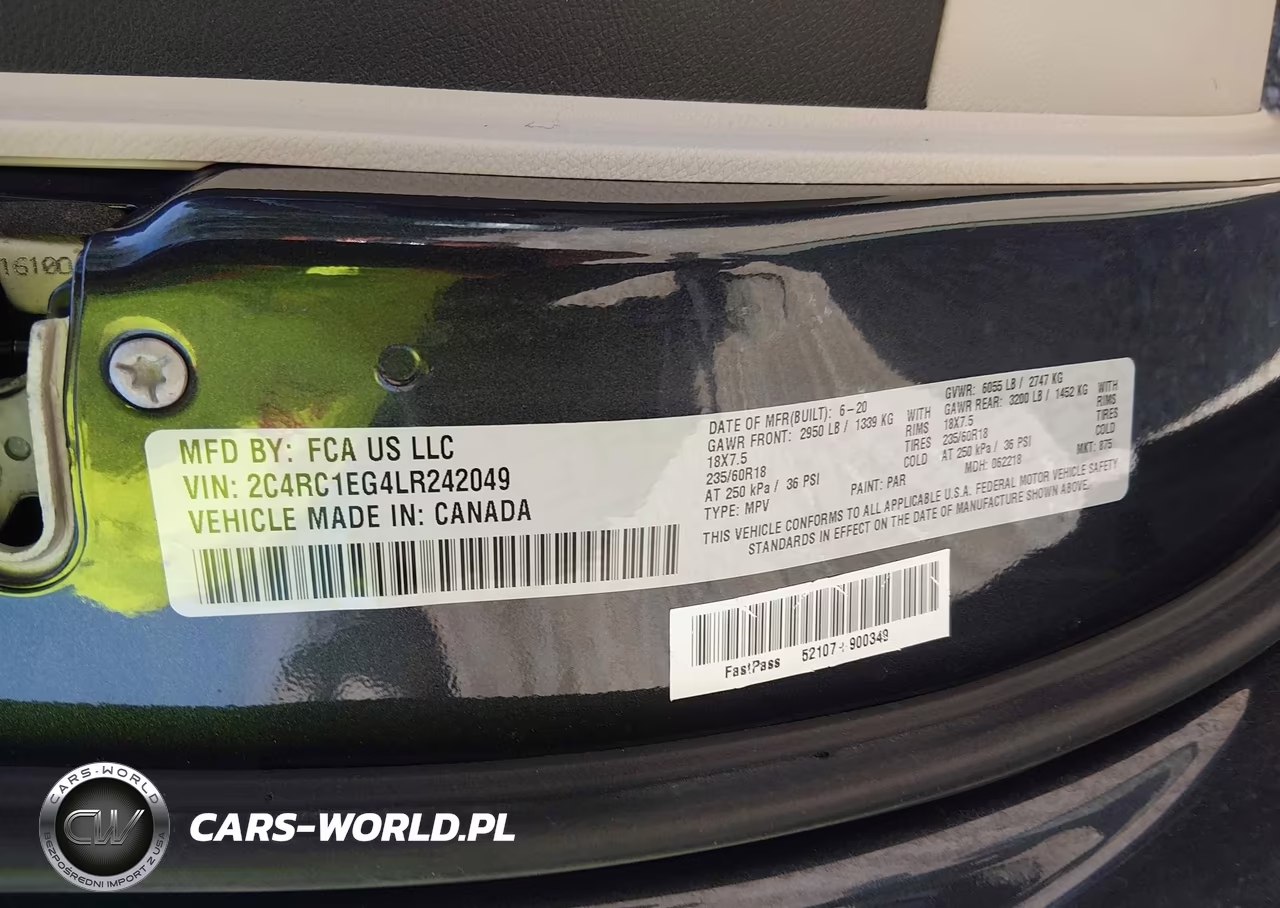 2020 Chrysler Pacifica Touring L Plus VIN:2C4RC1EG4LR242049 - 9