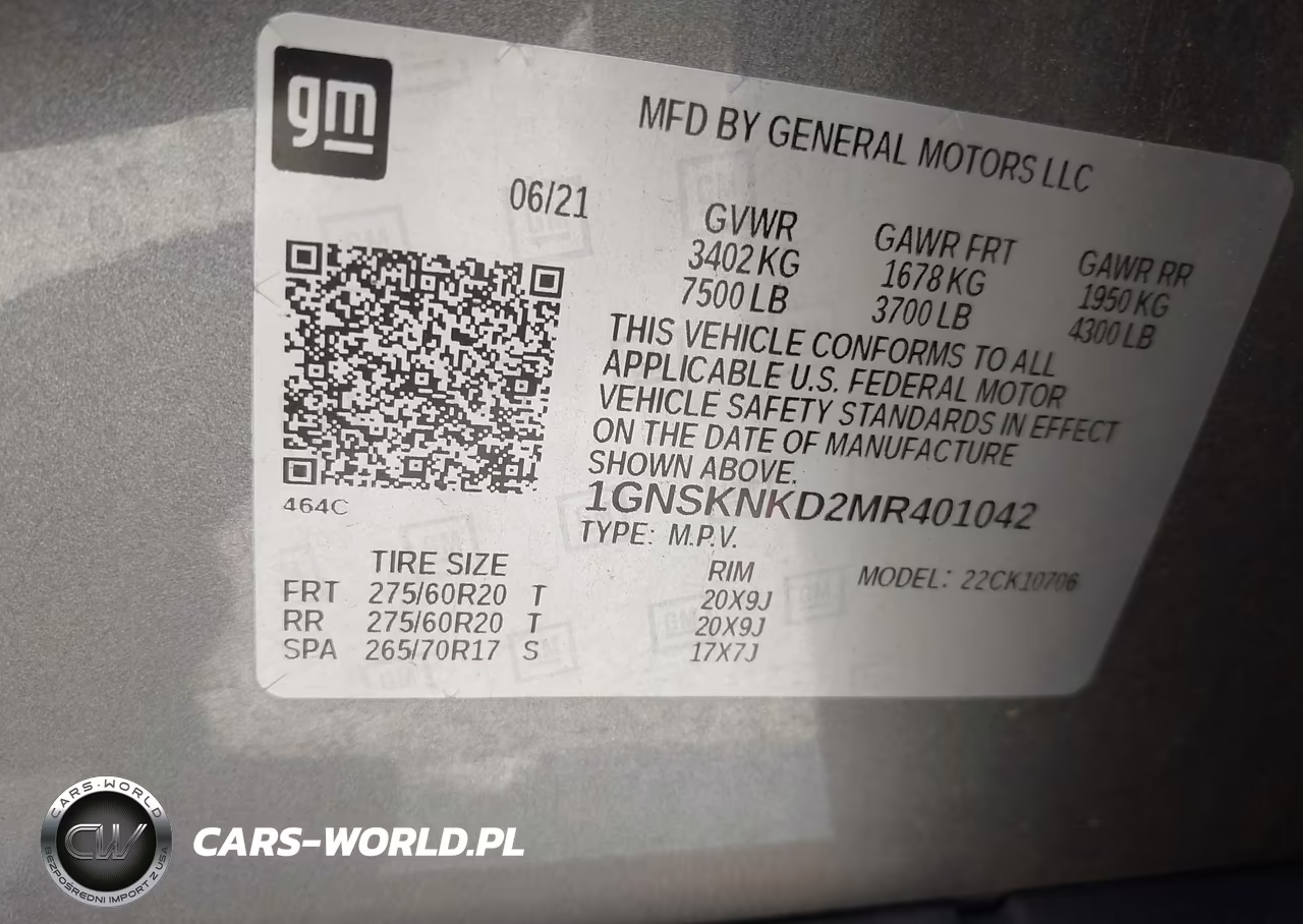2021 Chevrolet Tahoe 4Wd Lt VIN:1GNSKNKD2MR401042 - 9