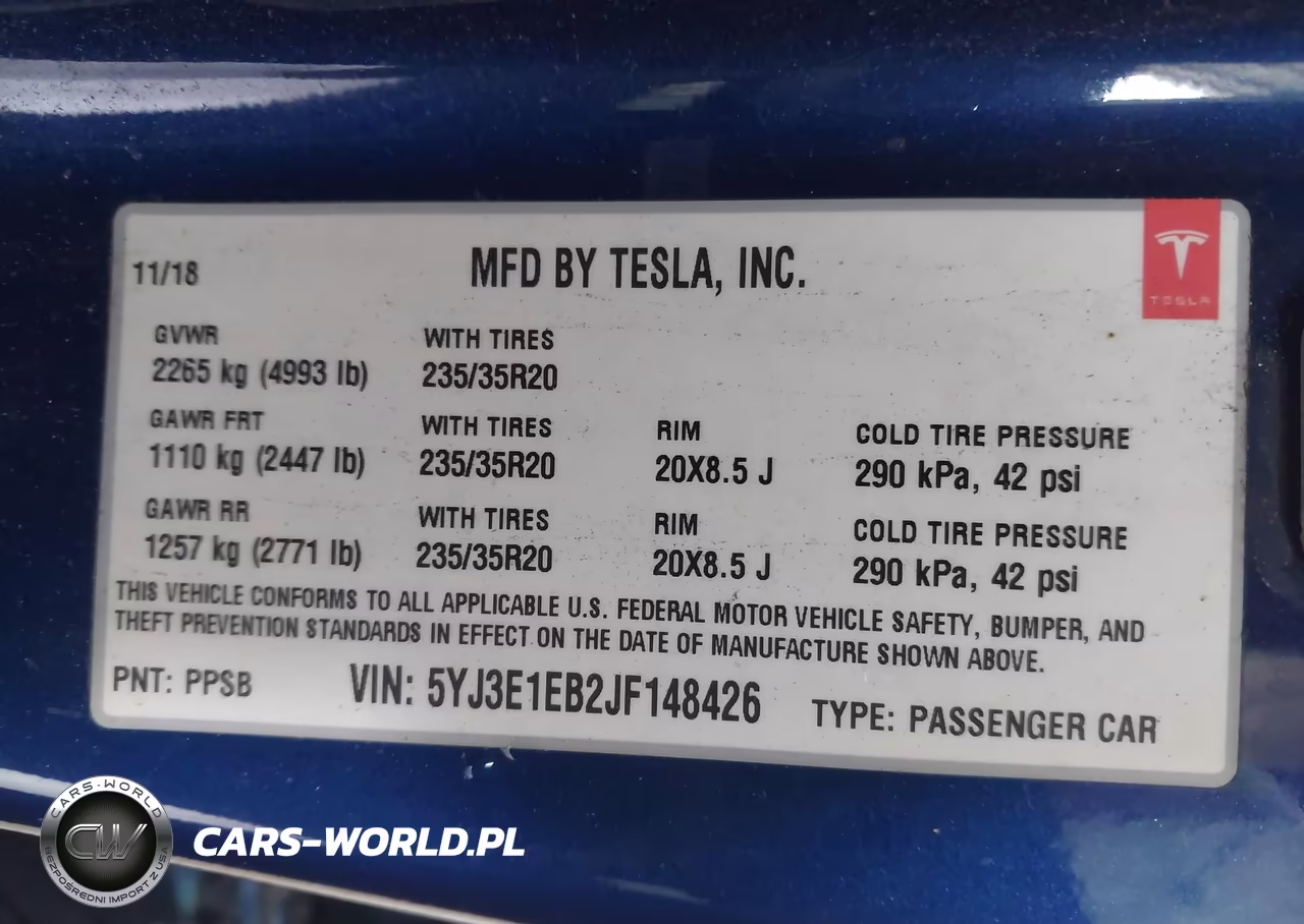 2018 Tesla Model 3 Long Range-Performance VIN:5YJ3E1EB2JF148426 - 9