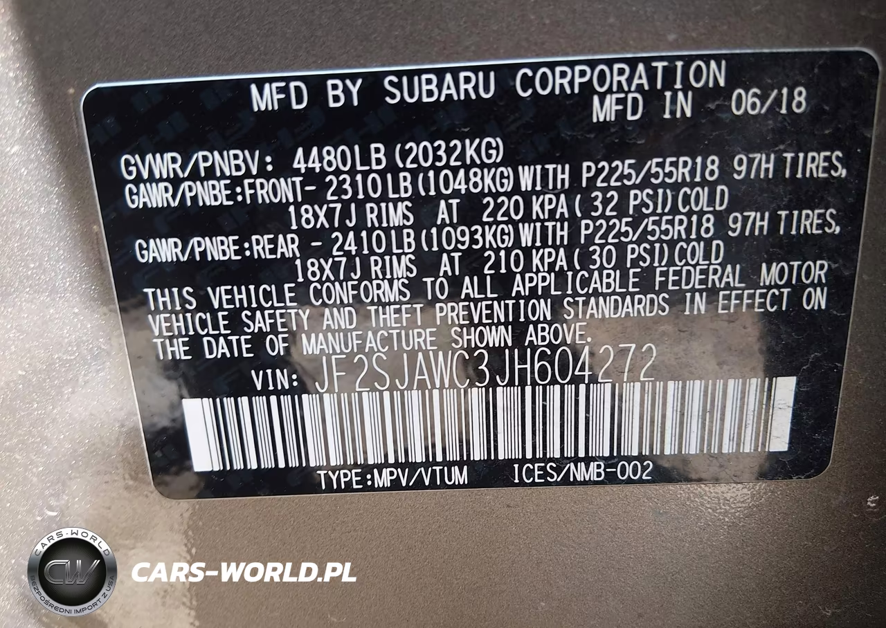 2018 Subaru Forester 2.5I Touring VIN:JF2SJAWC3JH604272 - 9
