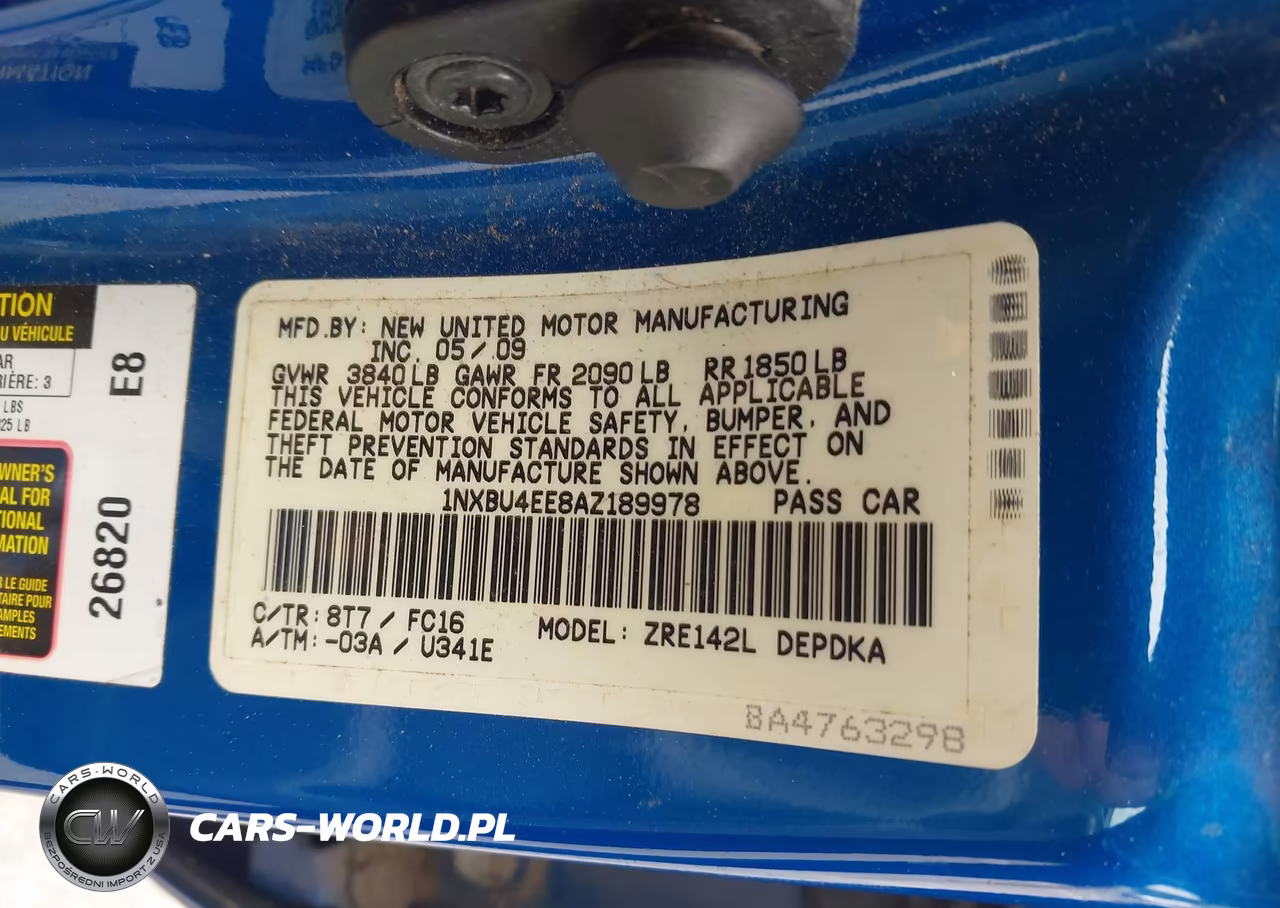 2010 Toyota Corolla Le VIN:1NXBU4EE8AZ189978 - 9