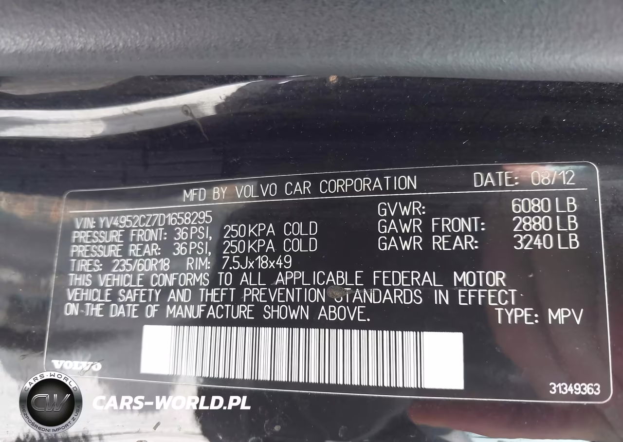 2013 Volvo Xc90 3.2-3.2 Platinum-3.2 Premier Plus VIN:YV4952CZ7D1658295 - 9