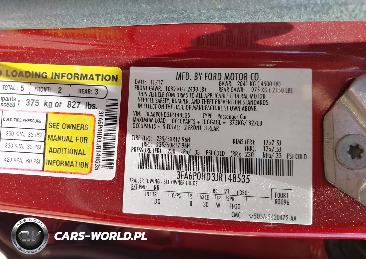 2018 Ford Fusion Se VIN:3FA6P0HD3JR148535 - 9