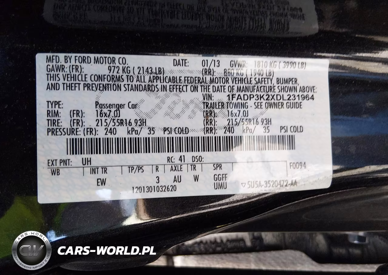 2013 Ford Focus Se VIN:1FADP3K2XDL231964 - 9