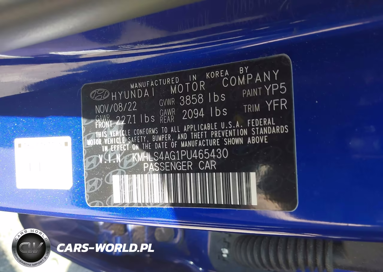 2023 Hyundai Elantra Sel VIN:KMHLS4AG1PU465430 - 9