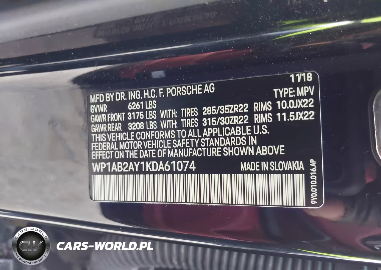 2019 Porsche Cayenne S VIN:WP1AB2AY1KDA61074 - 9