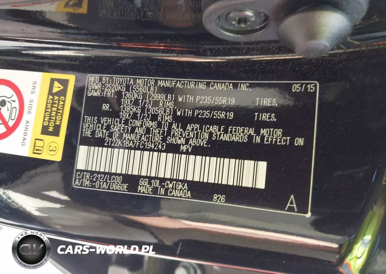 2015 Lexus Rx 350 VIN:2T2ZK1BA7FC194243 - 9