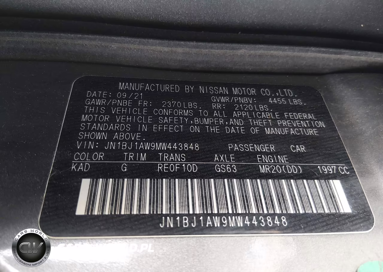2021 Nissan Rogue Sport S Awd Xtronic Cvt VIN:JN1BJ1AW9MW443848 - 9