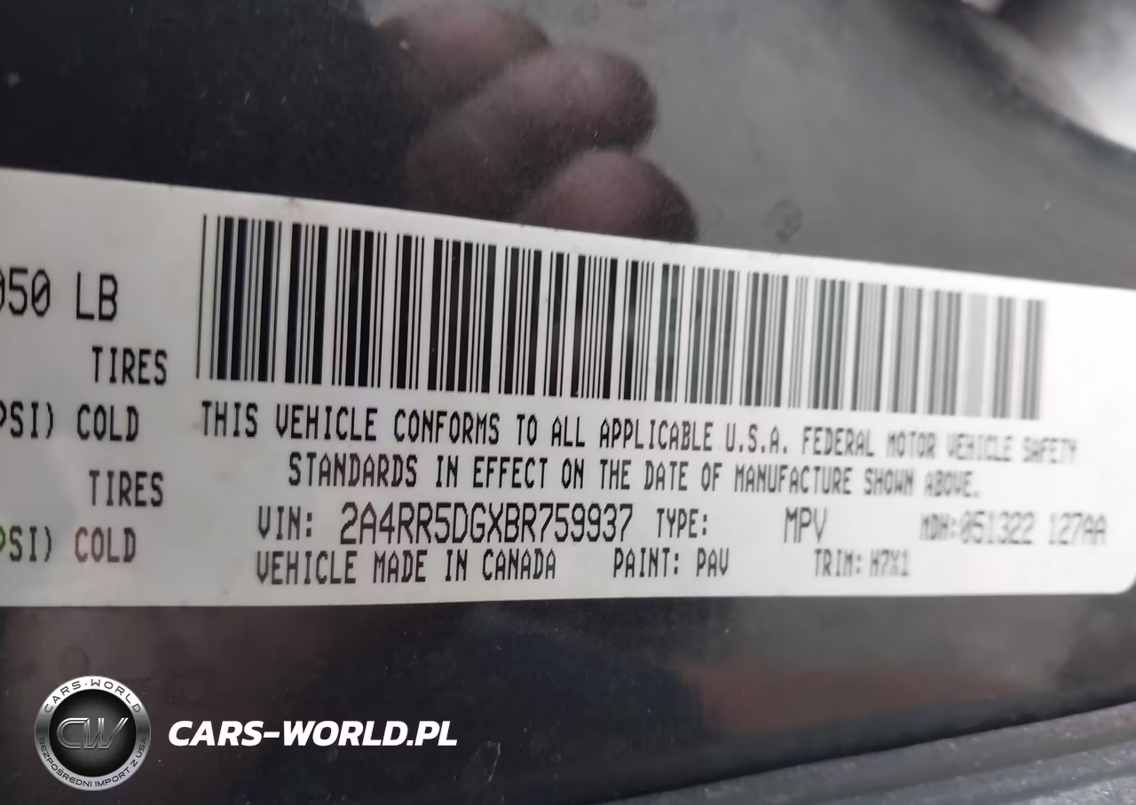 2011 Chrysler Town & Country Touring VIN:2A4RR5DGXBR759937 - 9