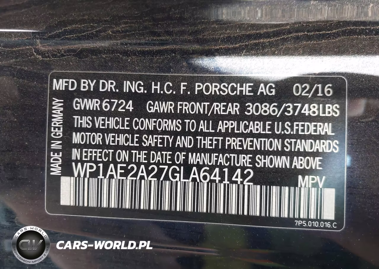 2016 Porsche Cayenne E-Hybrid S VIN:WP1AE2A27GLA64142 - 9