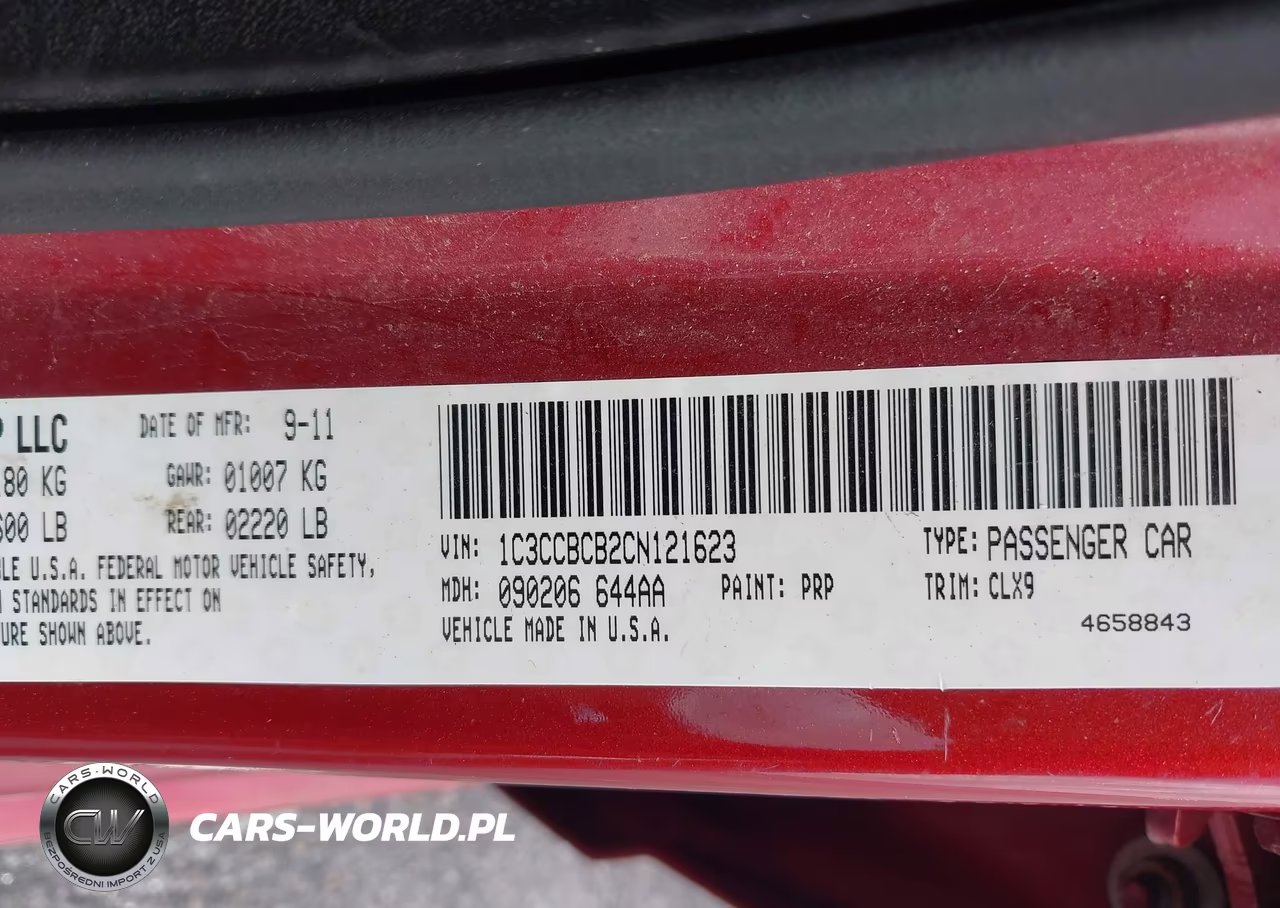 2012 Chrysler 200 Limited VIN:1C3CCBCB2CN121623 - 9