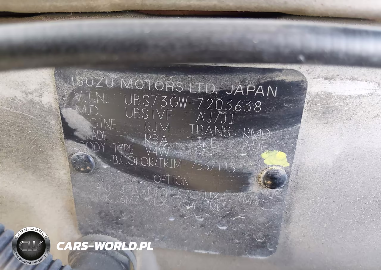 1998 Isuzu Bighorn VIN:UBS73GW7203638 - 9