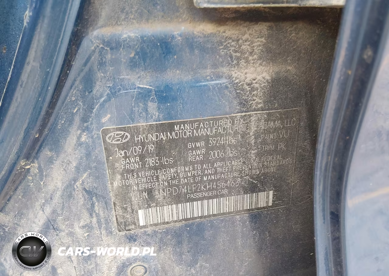 2019 Hyundai Elantra Se VIN:5NPD74LF2KH456463 - 9
